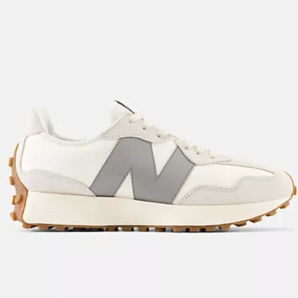 NEW BALANCE 327 Casual Sneakers Shoes Women 9.5 / Men 8 Moonbeam Grey NEW - Picture 7 of 16